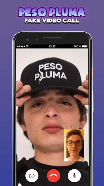 Play Peso Pluma Fake Video Call as an online game Peso Pluma Fake Video Call with UptoPlay