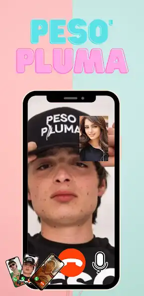 Play Peso Pluma Video Call Fake App as an online game Peso Pluma Video Call Fake App with UptoPlay