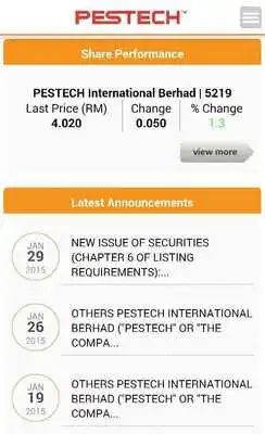 Play Pestech Investor Relations