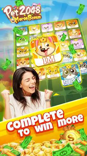 Play Pet 2048: Lucky Merge  and enjoy Pet 2048: Lucky Merge with UptoPlay
