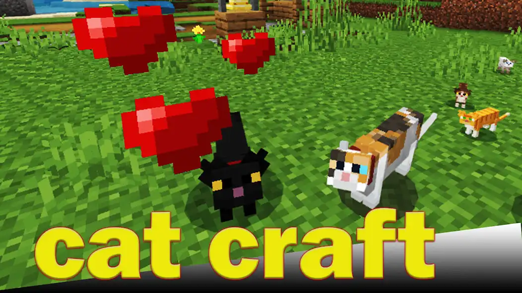 Play Pet cats for minecraft as an online game Pet cats for minecraft with UptoPlay