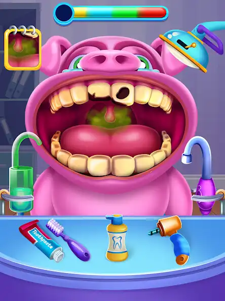 Play Pet Doctor Kids Dentist Game as an online game Pet Doctor Kids Dentist Game with UptoPlay