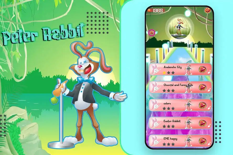 Play peter rabbit run : tiles hop as an online game peter rabbit run : tiles hop with UptoPlay