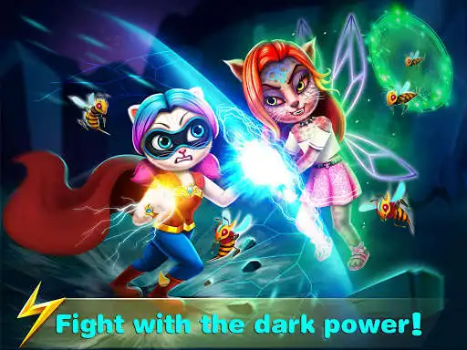 Play APK Pets High6-Super Hero Girls Fight  and enjoy Pets High6-Super Hero Girls Fight with UptoPlay net.joyplustech.android_pets6