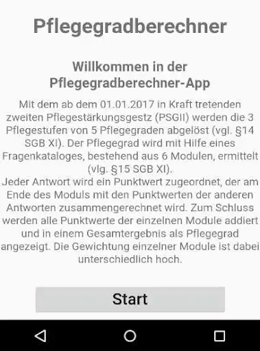 Play Pflegegradberechner as an online game Pflegegradberechner with UptoPlay