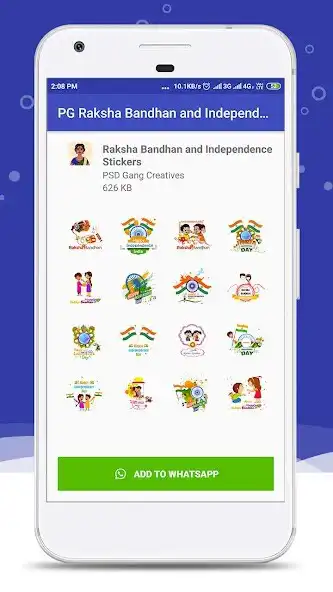 Play PG Raksha Bandhan and Independence Day Stickers as an online game PG Raksha Bandhan and Independence Day Stickers with UptoPlay