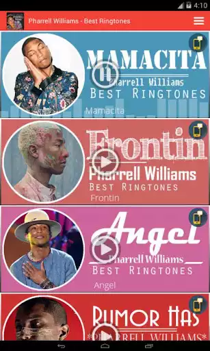 Play Pharrell Williams - Best Ringtones  and enjoy Pharrell Williams - Best Ringtones with UptoPlay