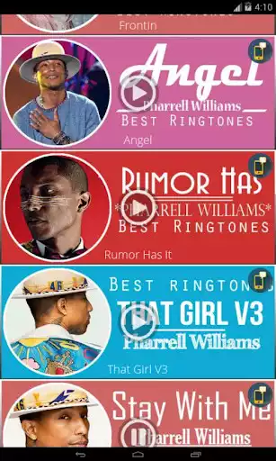 Play Pharrell Williams - Best Ringtones as an online game Pharrell Williams - Best Ringtones with UptoPlay
