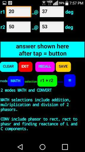 Play APK Phasor Calculator  and enjoy Phasor Calculator with UptoPlay appinventor.ai_guantze.phasorcalc