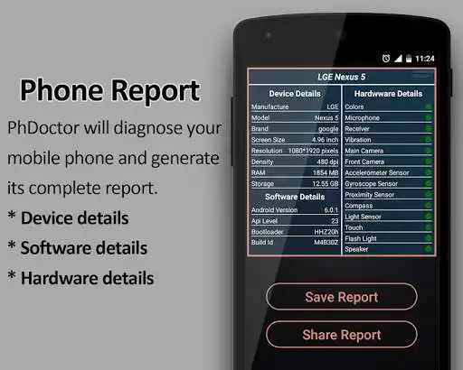 Play PhDoctor (Mobile Phone Checker / Tester & Info) as an online game PhDoctor (Mobile Phone Checker / Tester & Info) with UptoPlay