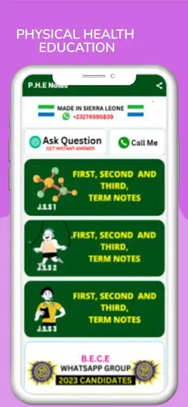 Play P.H.E Notes ( J.S.S 1-3 )  and enjoy P.H.E Notes ( J.S.S 1-3 ) with UptoPlay