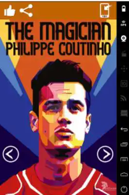 Play Philippe Coutinho Art Wallpaper HD