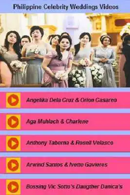Play Philippine Celebrity Romantic Wedding Videos