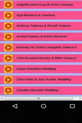 Play Philippine Celebrity Romantic Wedding Videos