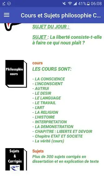 Play Philo cours et sujets corrigés  and enjoy Philo cours et sujets corrigés with UptoPlay