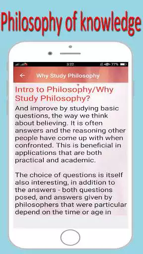Play Philosophy of knowledge