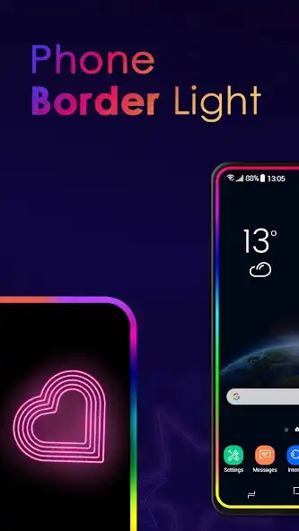 Play Phone Border Light Wallpaper  and enjoy Phone Border Light Wallpaper with UptoPlay