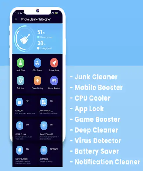 Play Phone Cleaner   Antivirus App  and enjoy Phone Cleaner   Antivirus App with UptoPlay