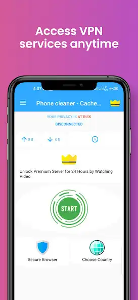 Play Phone cleaner with a VPN as an online game Phone cleaner with a VPN with UptoPlay