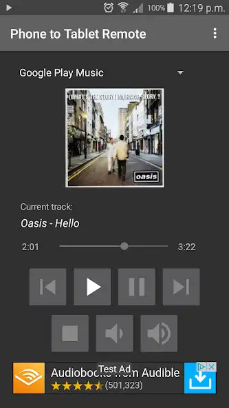 Play Phone to Tablet Remote for music and video as an online game Phone to Tablet Remote for music and video with UptoPlay
