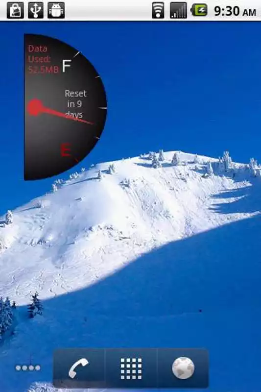 Play Phone Usage Gauge Widget