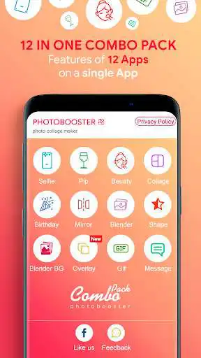 Play PhotoBooster - photo editor & collage maker  and enjoy PhotoBooster - photo editor & collage maker with UptoPlay