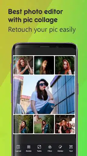 Play Photo Collage Maker -Photo Editor & Pic Frame Grid as an online game Photo Collage Maker -Photo Editor & Pic Frame Grid with UptoPlay