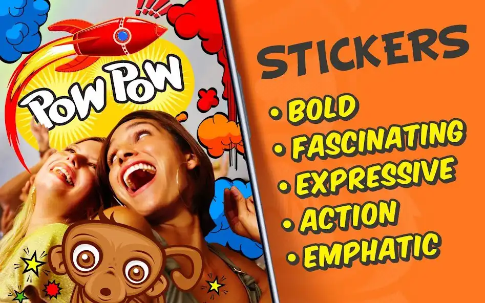 Play Photo Comics – Super Stickers as an online game Photo Comics – Super Stickers with UptoPlay