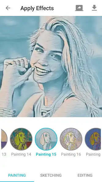 Play Photo Editor Face effects, Fine art  Sketches as an online game Photo Editor Face effects, Fine art  Sketches with UptoPlay