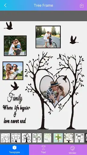 Play Photo Frame - Tree Frame as an online game Photo Frame - Tree Frame with UptoPlay