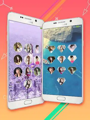 Play photo lock screen