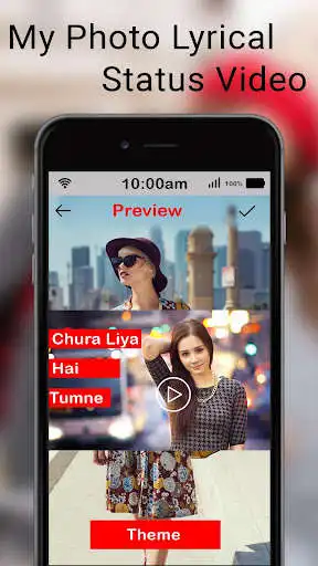 Play Photo Lyrical Video Status Maker With Music as an online game Photo Lyrical Video Status Maker With Music with UptoPlay
