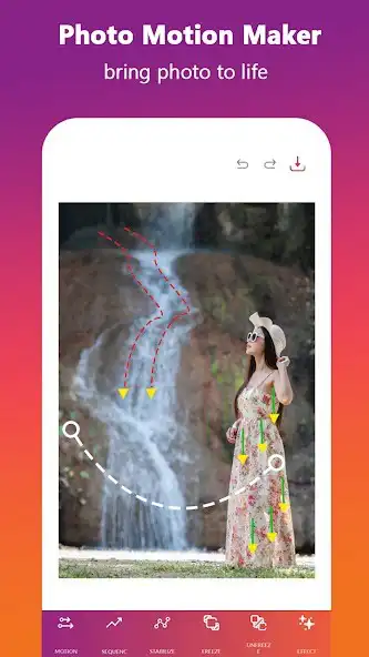 Play Photo Motion - Moving Effects as an online game Photo Motion - Moving Effects with UptoPlay