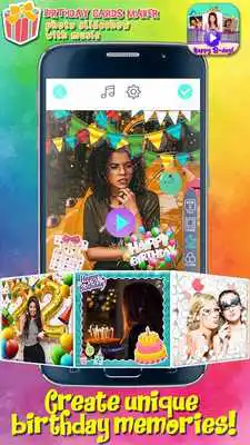 Play Photo Slideshow with Music - Create Birthday Cards