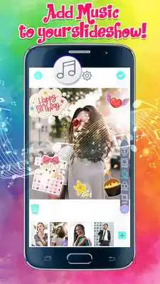 Play Photo Slideshow with Music - Create Birthday Cards