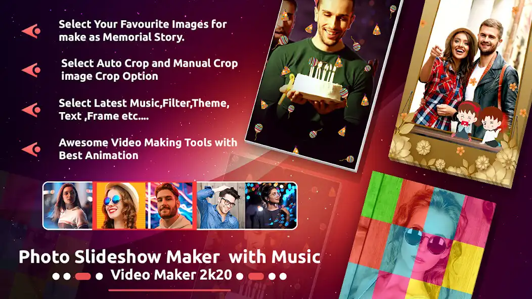Play Photo Slideshow with Music : Video Maker 2k20  and enjoy Photo Slideshow with Music : Video Maker 2k20 with UptoPlay