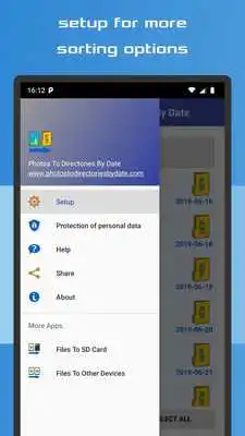 Play Photos To Directories By Date
