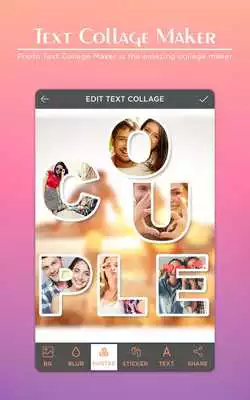 Play Photo Text Collage : Text Collage Maker