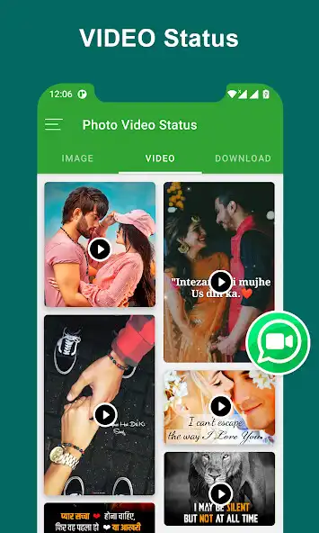 Play Photo Video Status for WhatsUP  and enjoy Photo Video Status for WhatsUP with UptoPlay