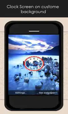 Play Photo With Clock Wallpaper App
