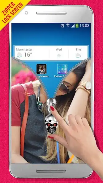 Play Photo Zipper Lock Screen