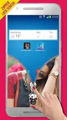Play Photo Zipper Lock Screen