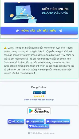 Play Phát thẻ cào liên tục as an online game Phát thẻ cào liên tục with UptoPlay