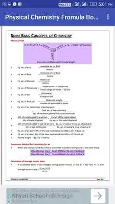 Play PHYSICAL CHEMISTRY FORMULA BOOK 2018