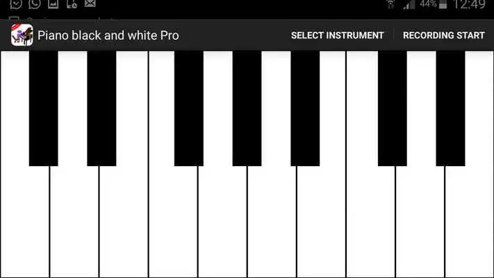 Play Piano Black and White Pro