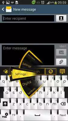 Play Piano Gold GO Keyboard Theme