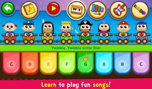 Play Piano Kids - Music  Songs as an online game Piano Kids - Music  Songs with UptoPlay