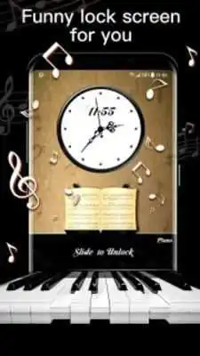 Play Piano lock screen for you