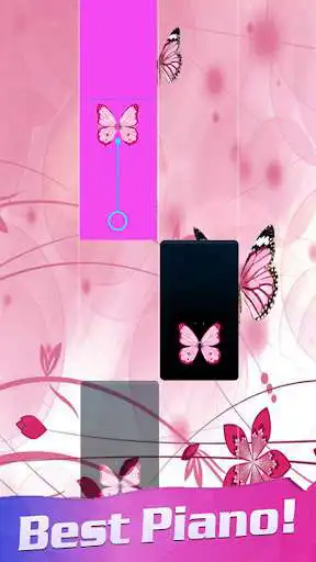 Play Piano Rose Tile Butterfly 2021 as an online game Piano Rose Tile Butterfly 2021 with UptoPlay