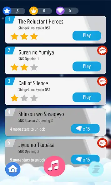 Play Piano Tiles AOT as an online game Piano Tiles AOT with UptoPlay